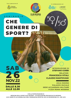 Che genere di sport? 26 Novembre 2022 - Panathlon International Club Modena