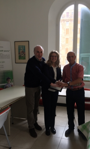 The Club of Maldonado y Punta del Este visiting the General Secretariat of Panathlon International