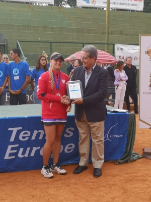 Reggio Calabria - Premio Fair play del Panathlon al Tennis Europe Junior Master