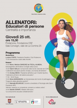 PC Pordenone - Allenatori: educatori di persone - centralità & importanza