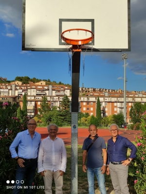 Panathlon Club Enna dona al Comune un Canestro da Street Basket