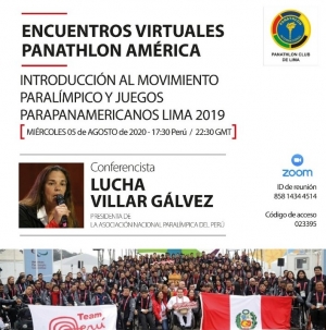 Lima - Panathlon America virtual meetings - Wednesday 5 August 2020