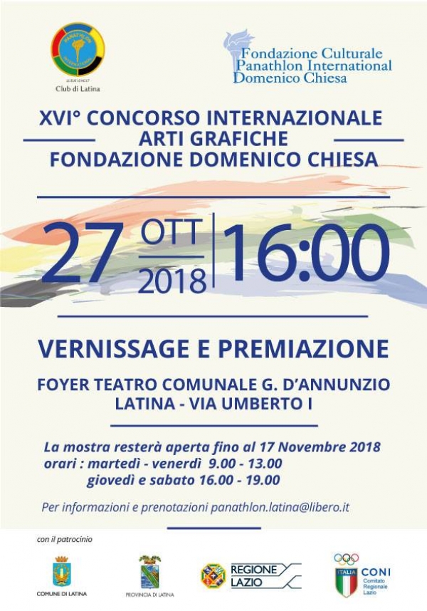 Mostra inaugurale e cerimonia di premiazione del XVI Concorso Internazionale di Arte grafica