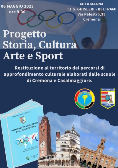 Gli studenti dell’Einaudi realizzano la grafica dei manifesti del Panathlon - Panathlon International Club Cremona