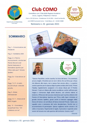 Como - Notiziario 01 - gennaio 2021