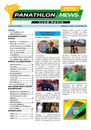 Panathlon International Club Pavia - Notiziario Marzo 2023