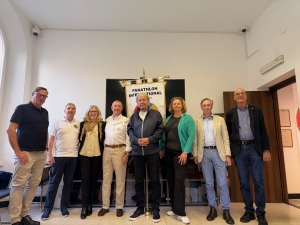 La Delegazione del Distretto Svizzera e Principato del Liechtenstein in visita alla Segreteria Generale del Panathlon International